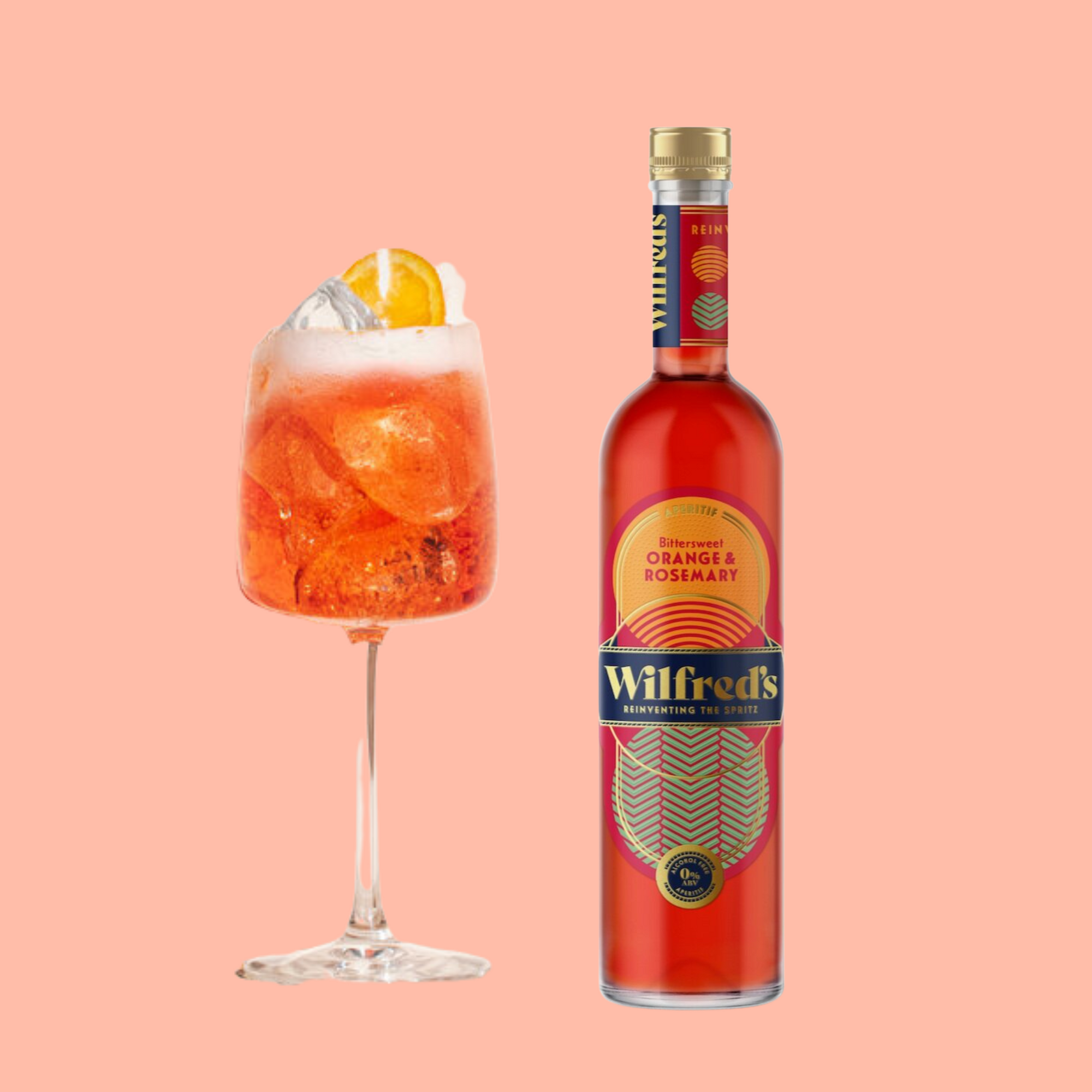 Italian Spritz - Nonalcoholic Aperol Spritz with Wilfred's Bittersweet Aperitif