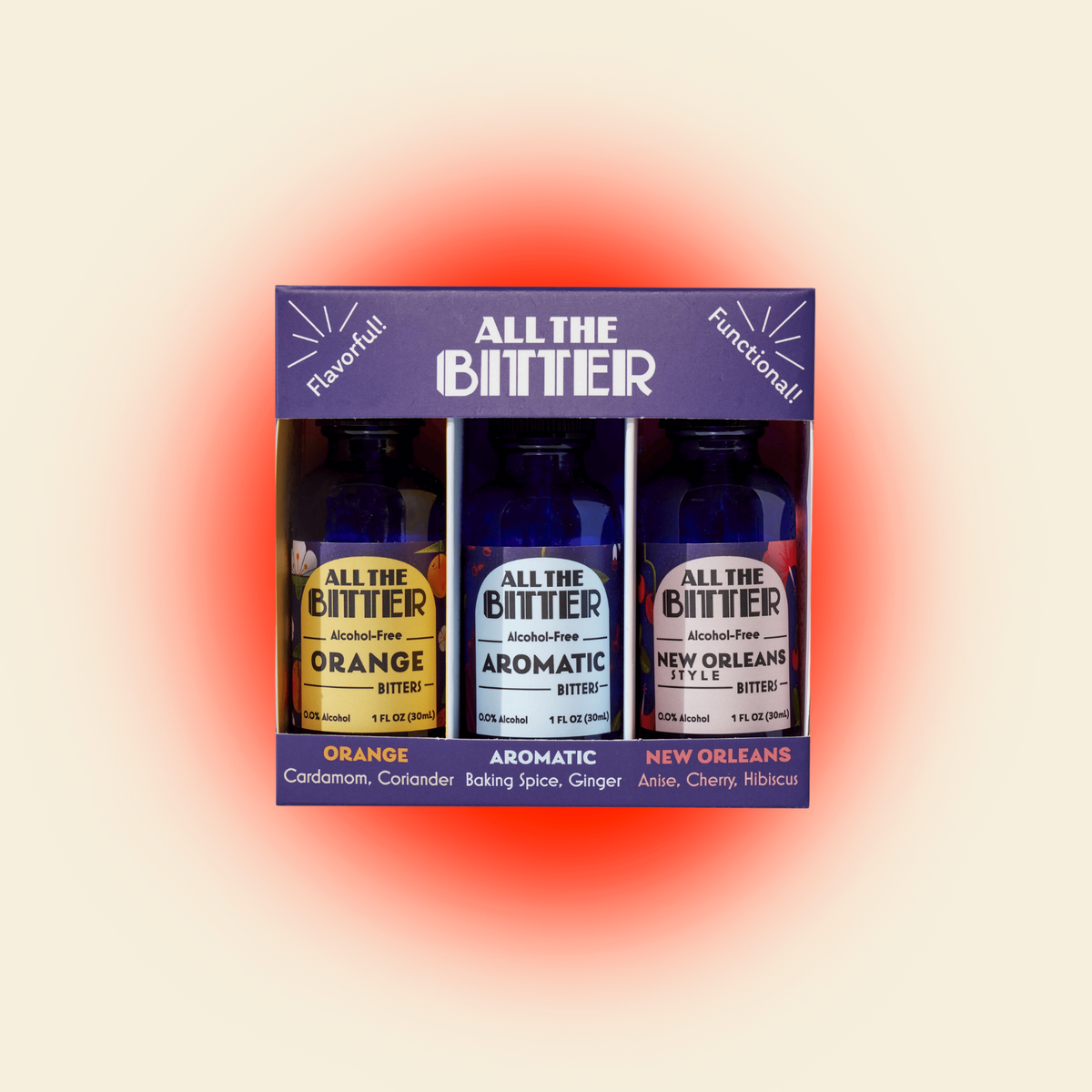All The Bitter - Alcohol-Free Classic Bitters Travel Pack