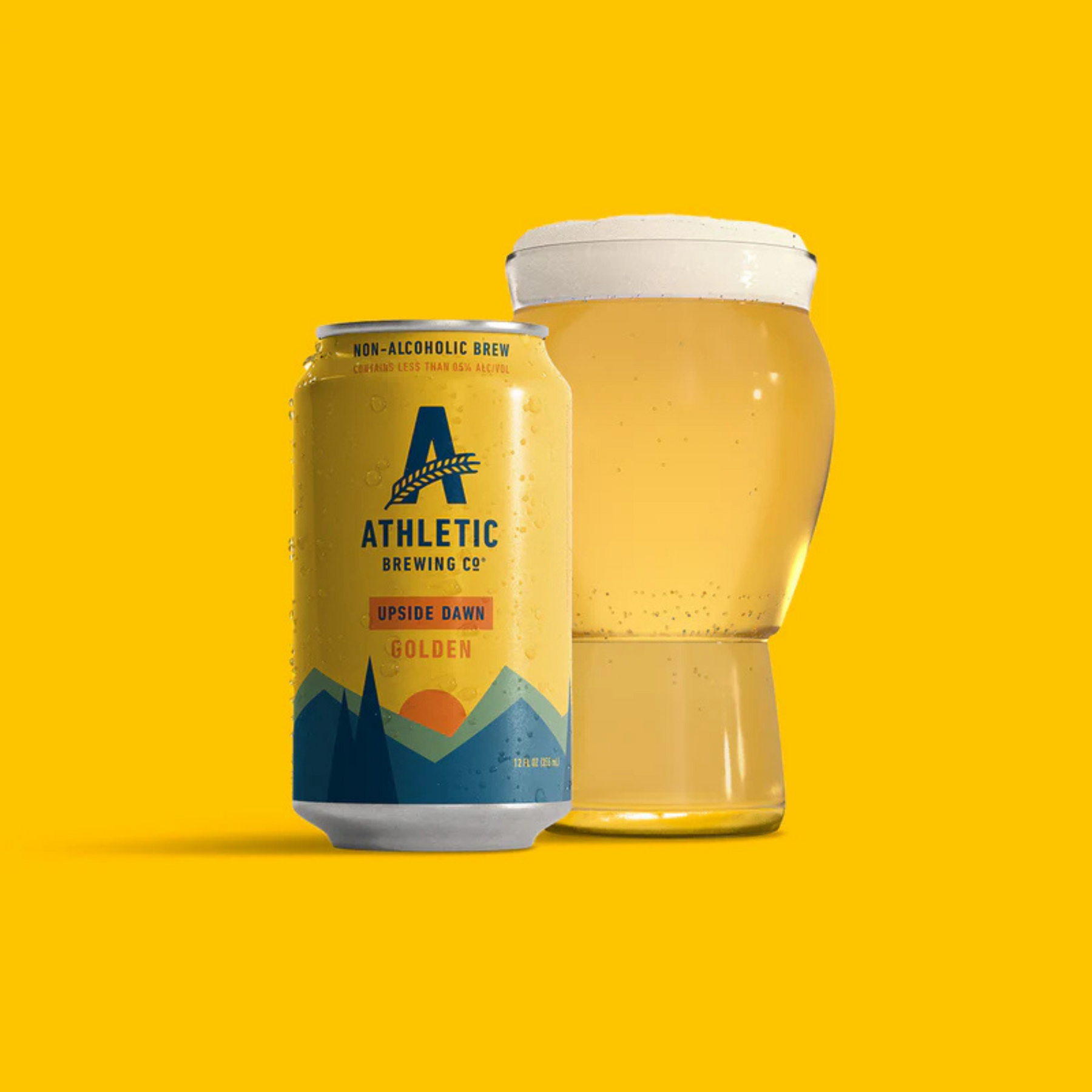 Athletic Brewing - Upside Dawn Golden - Nonalcoholic Beer - 6-Pack