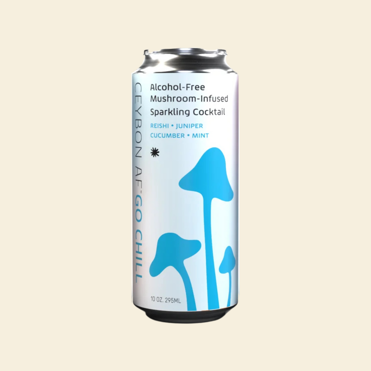 Ceybon AF - Go Chill - Alcohol-Free Mushroom-Infused Sparkling Cocktail - 4-Pack