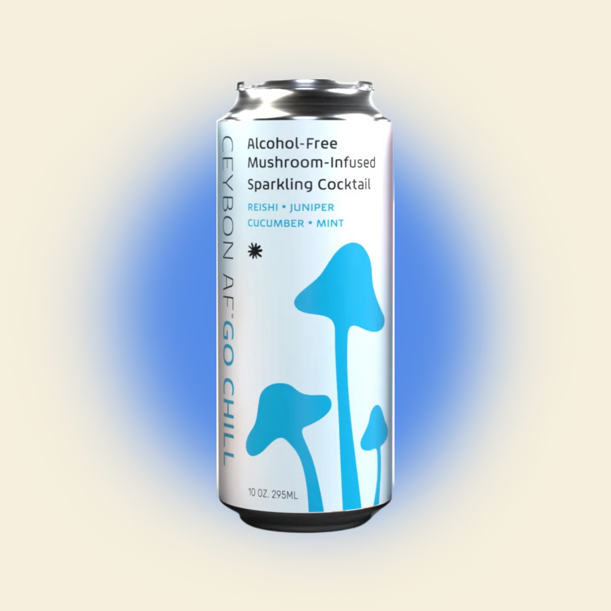 Ceybon AF - Go Chill - Alcohol-Free Mushroom-Infused Sparkling Cocktail - 4-Pack