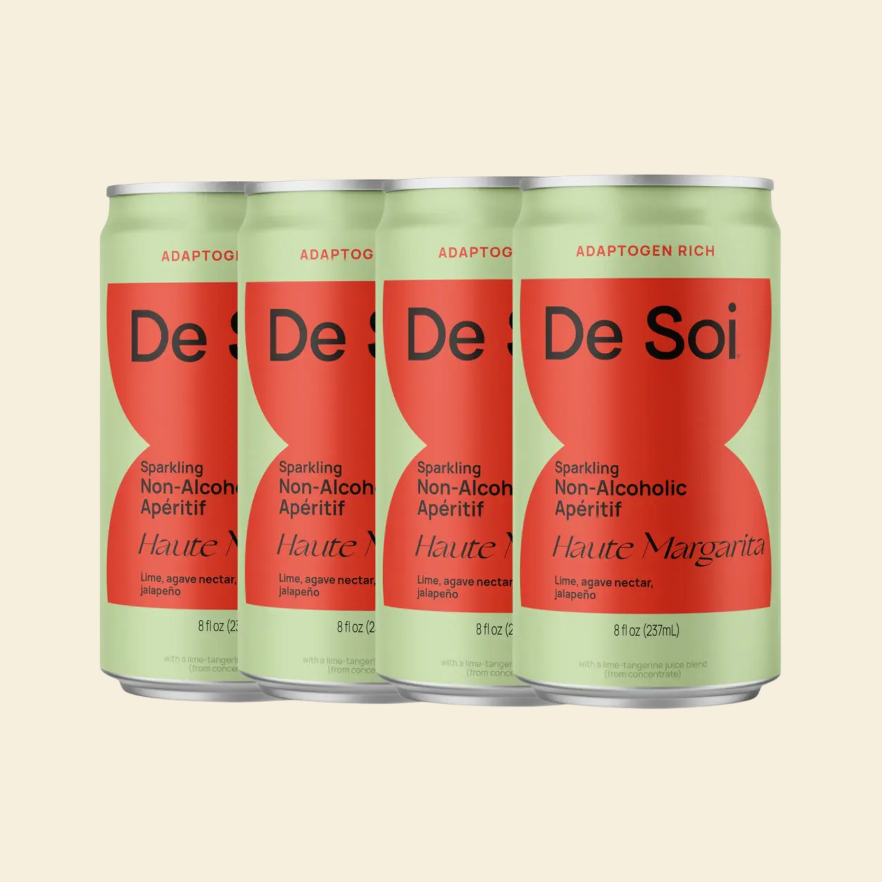 De Soi - Haute Margarita- Nonalcoholic Functional Aperitif - 4 Pack