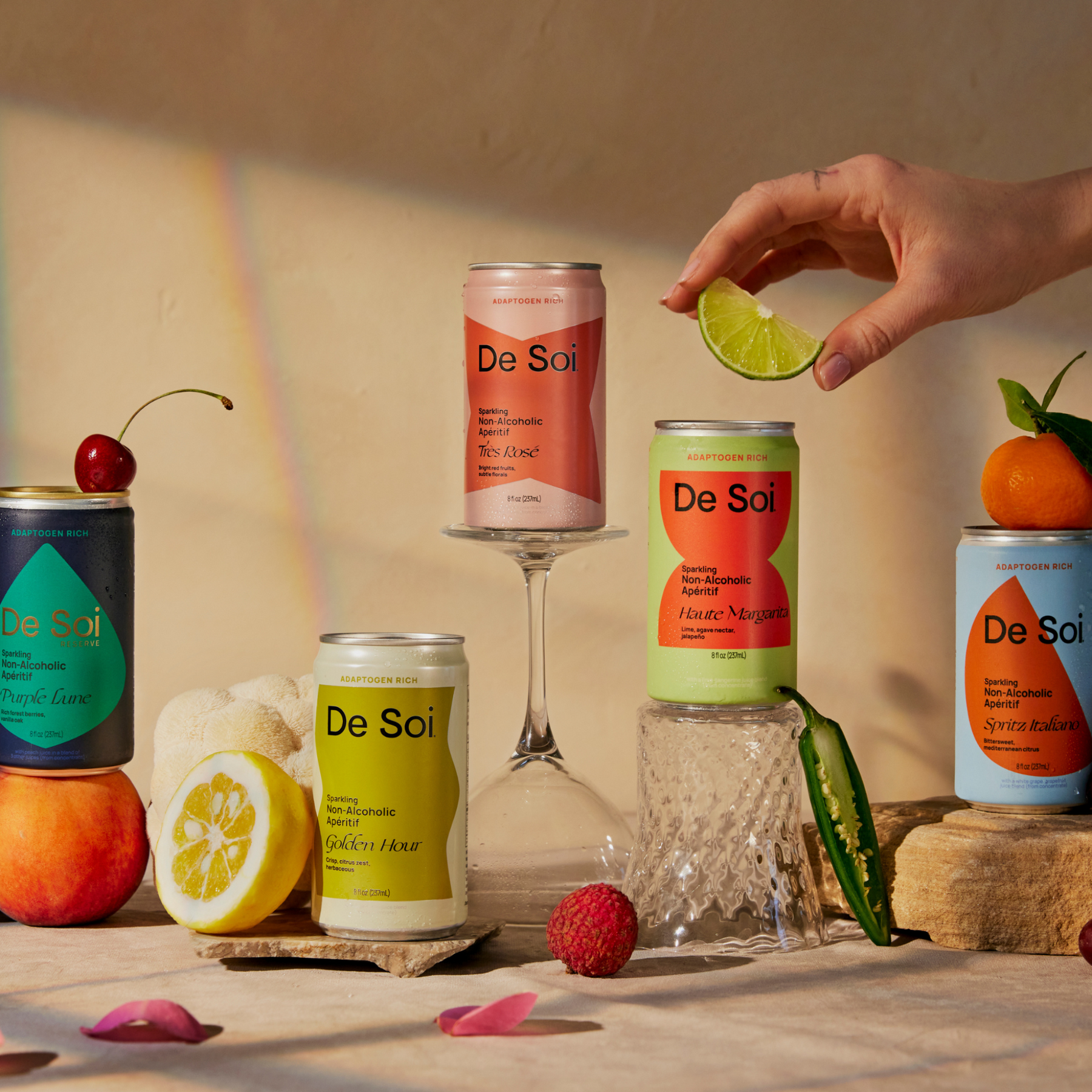 De Soi - Haute Margarita- Nonalcoholic Functional Aperitif - 4 Pack