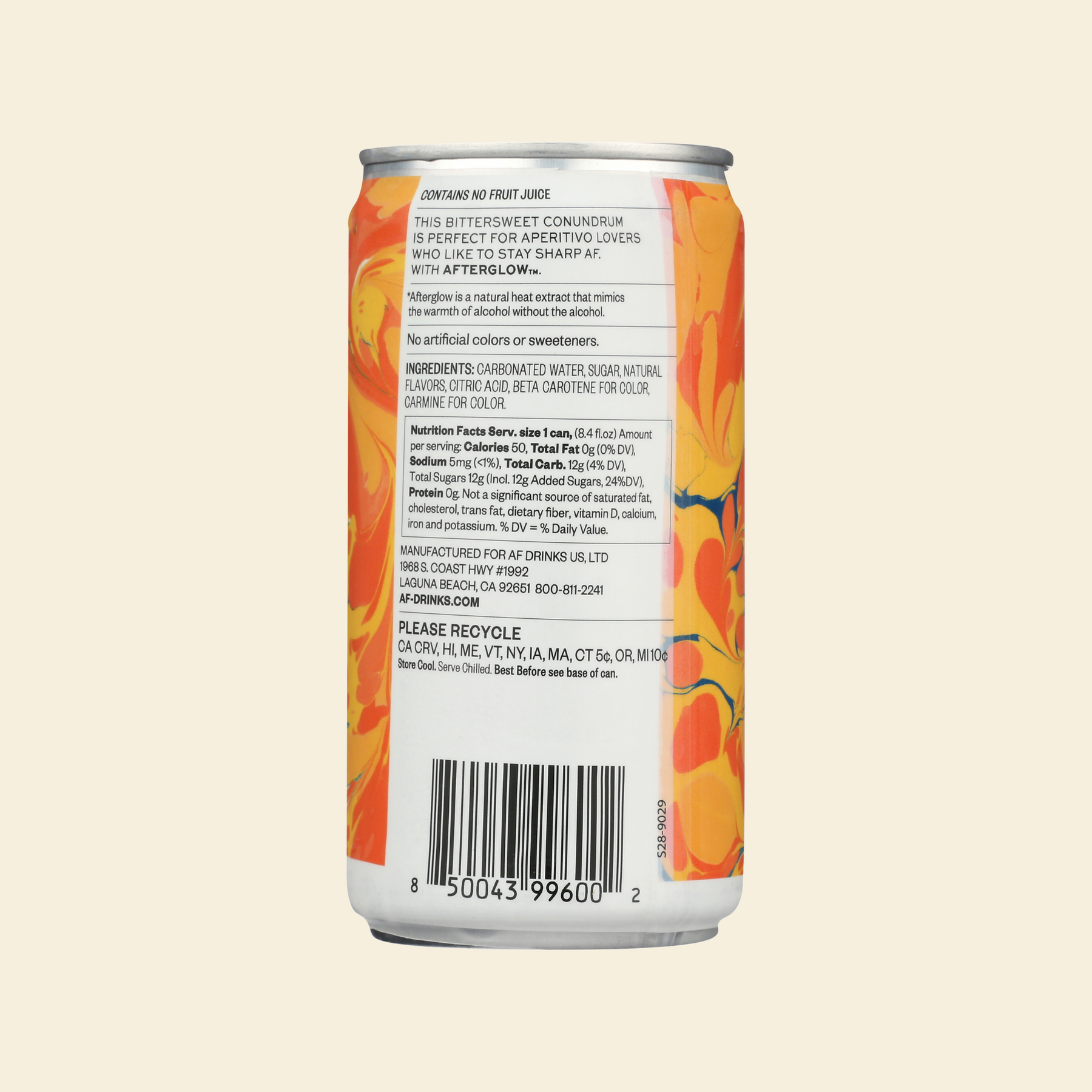 Free AF - Apero Spritz - Nonalcoholic Cocktail - 4-Pack