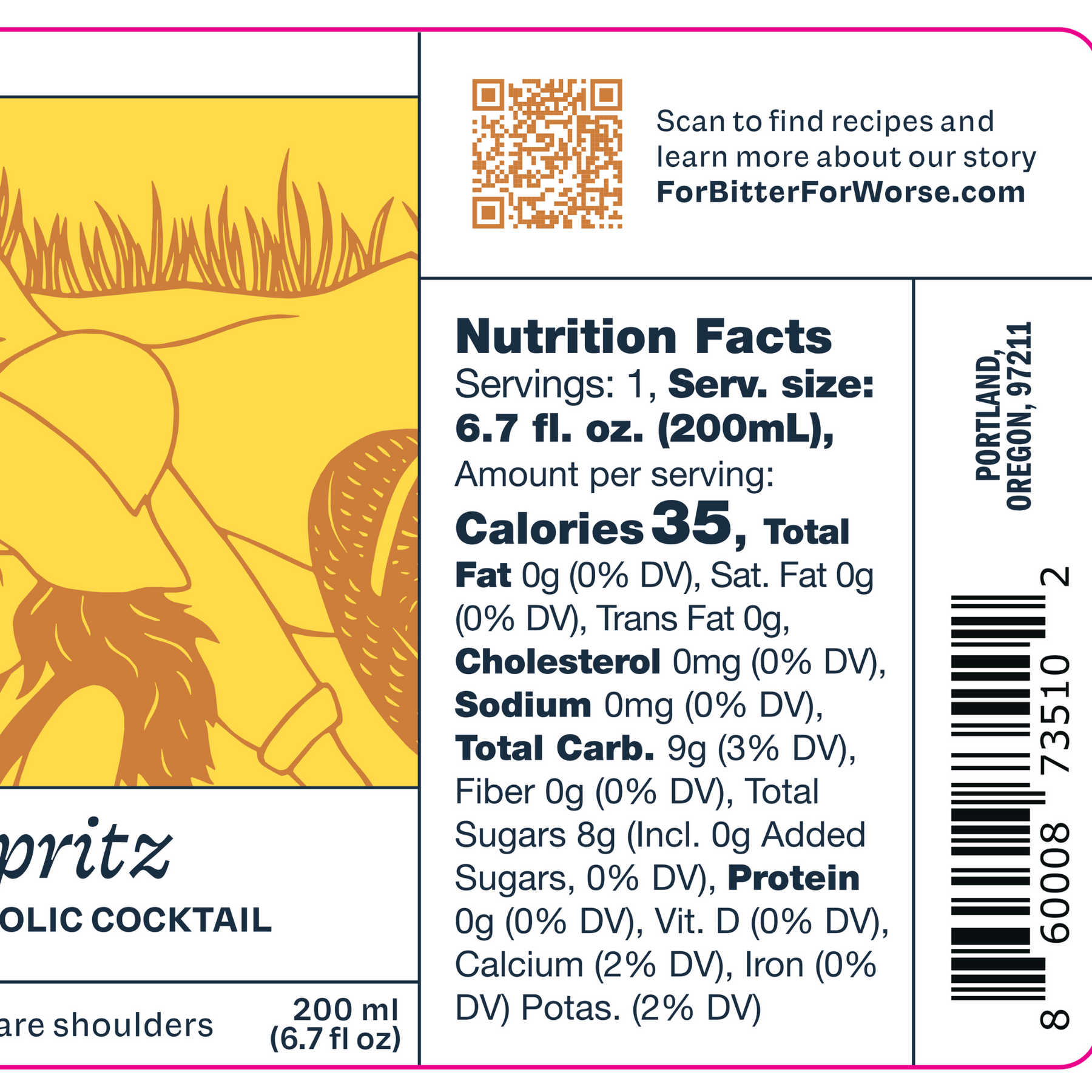 For Bitter For Worse - Eva's Spritz - Nonalcoholic Apéritif - 4-Pack