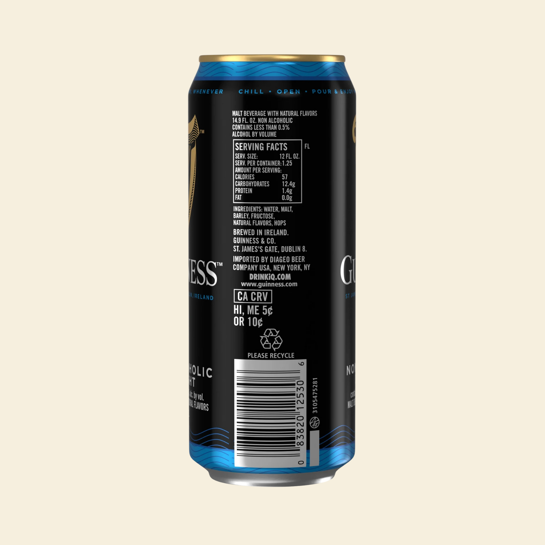 Guinness - 0 Draught - Nonalcoholic Beer - 4-Pack