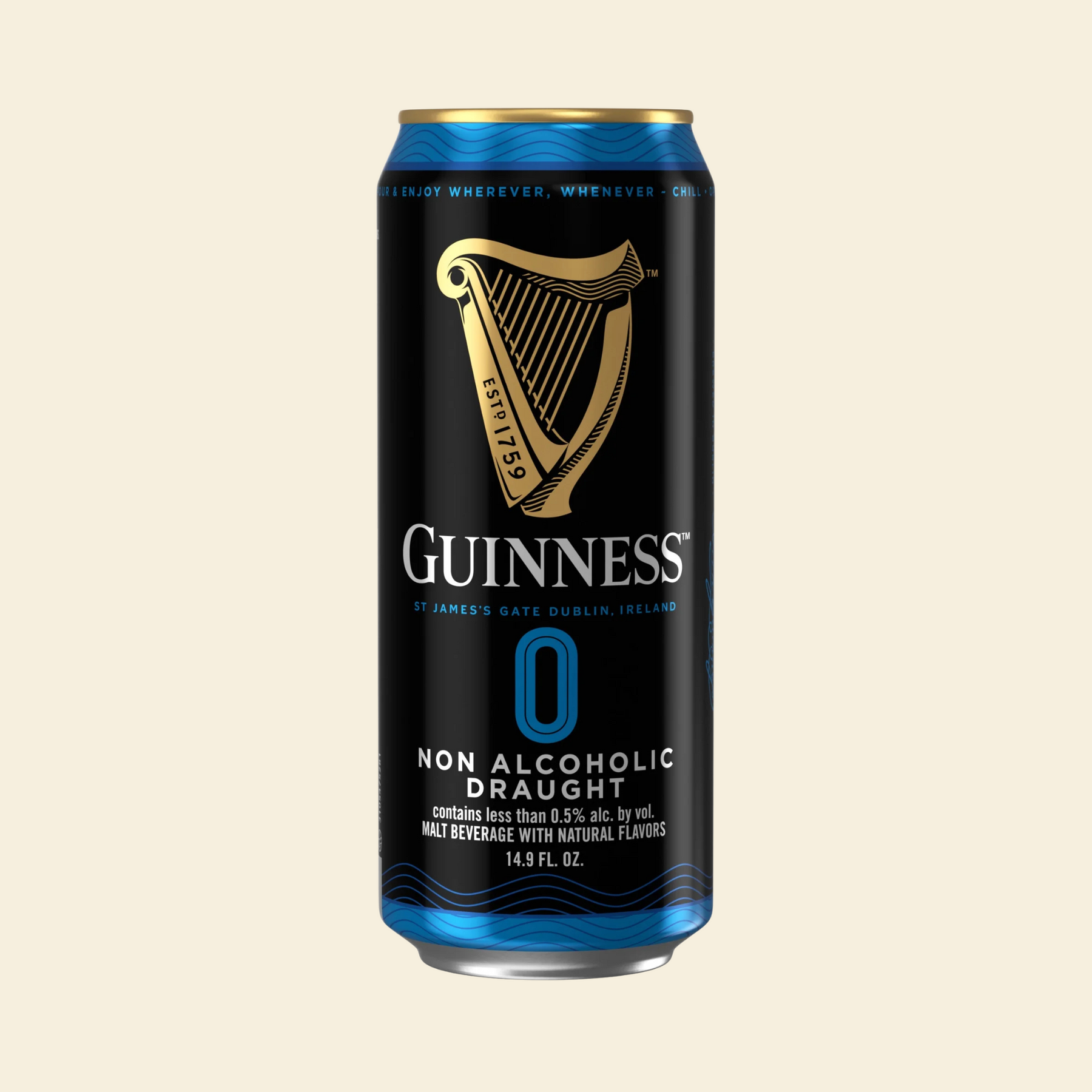 Guinness - 0 Draught - Nonalcoholic Beer - 4-Pack