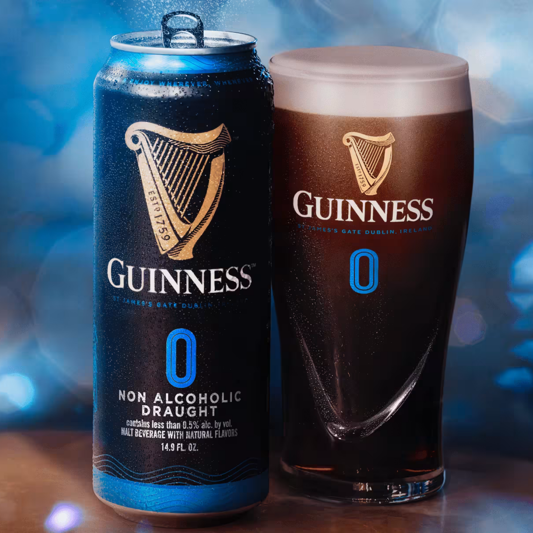 Guinness - 0 Draught - Nonalcoholic Beer - 4-Pack