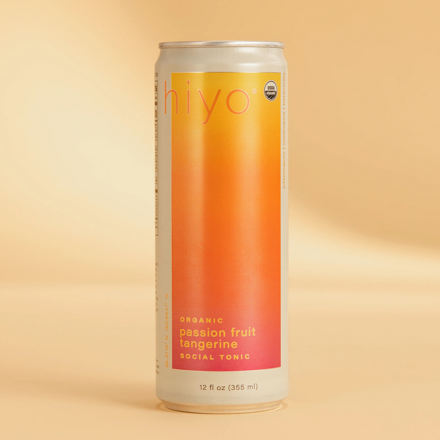 Hiyo - Passion Fruit Tangerine - Nonalcoholic Functional Seltzer - 4-Pack