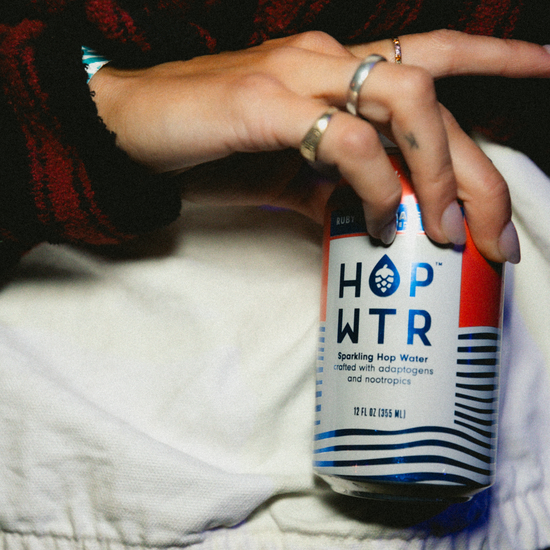 HOP WTR - Ruby Red Grapefruit - Nonalcoholic Functional Hop Water - 6-Pack