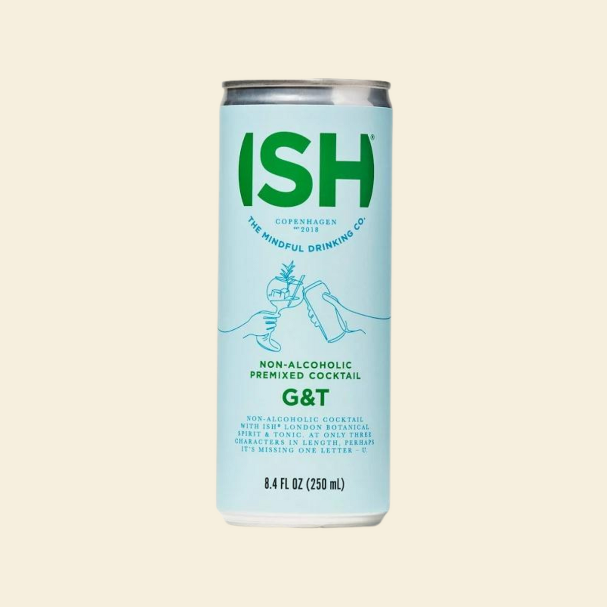 ISH - GinISH & Tonic - Nonalcoholic Cocktail - Single Can