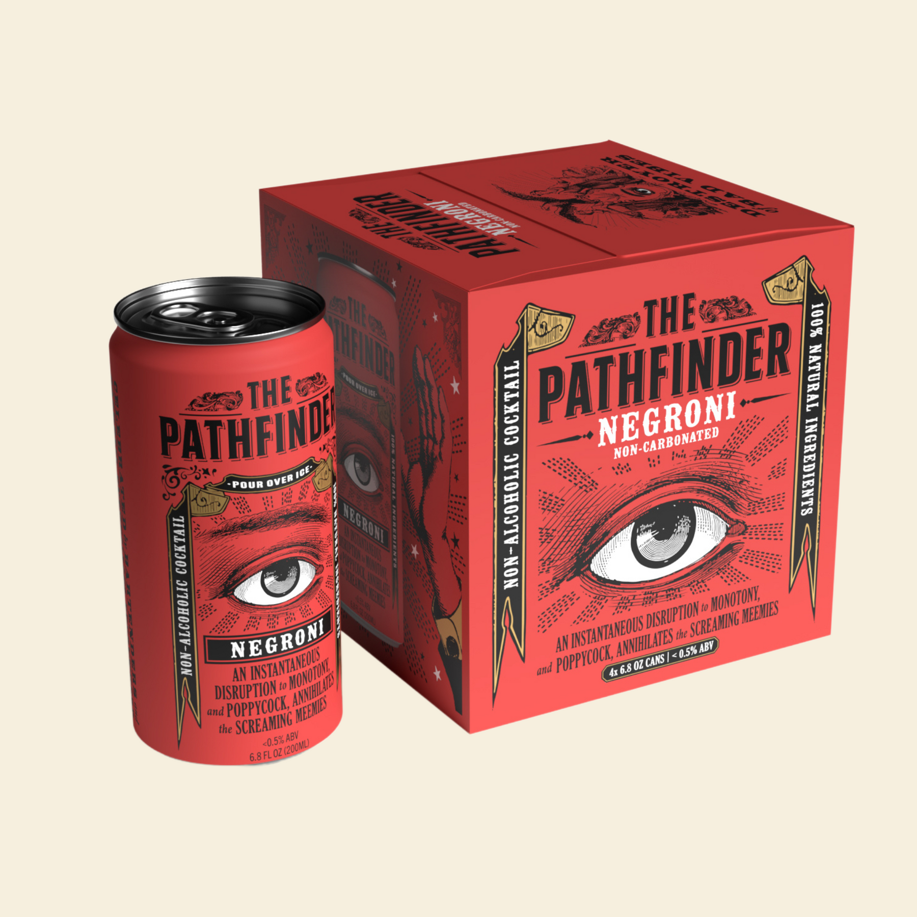 The Pathfinder - Negroni - Nonalcoholic Cocktail - 4-Pack