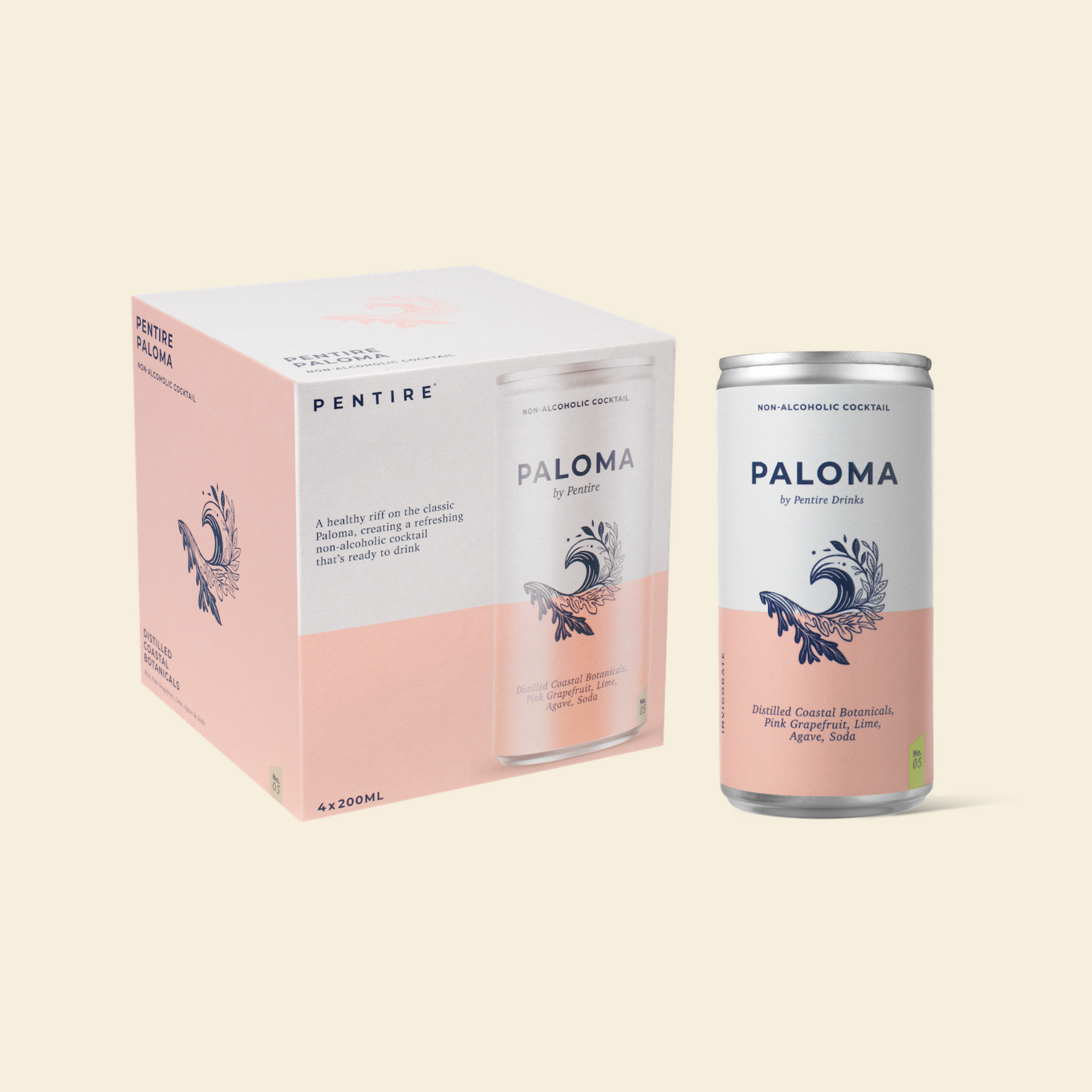 Pentire - Paloma - Nonalcoholic Cocktail - 4-Pack