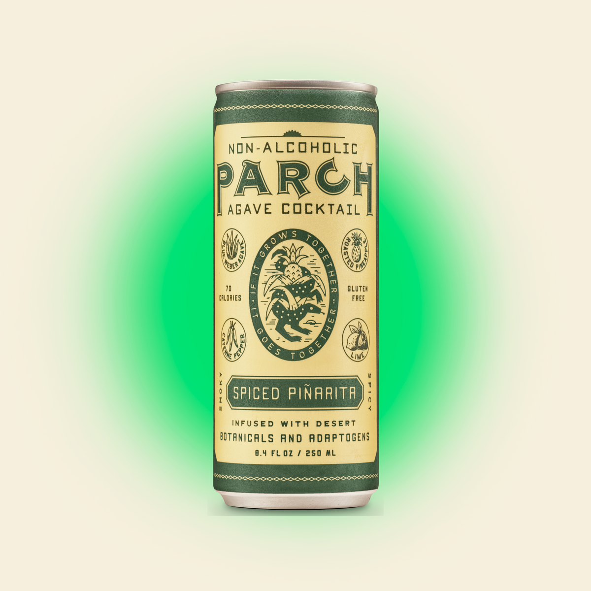 Parch - Spiced Piñarita - Nonalcoholic Functional Cocktail - 4-Pack