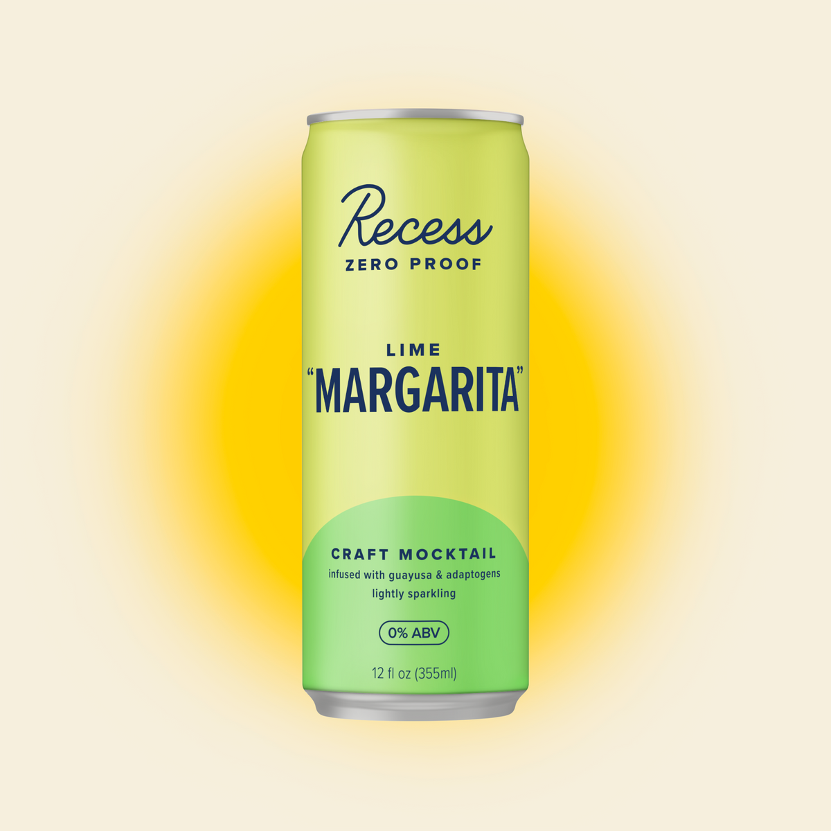 Recess - Lime Margarita - Nonalcoholic Functional Cocktail - 4-Pack