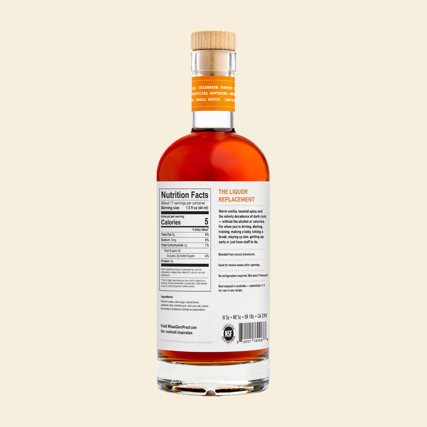 Ritual Zero Proof - Rum Alternative - Nonalcoholic Spirit
