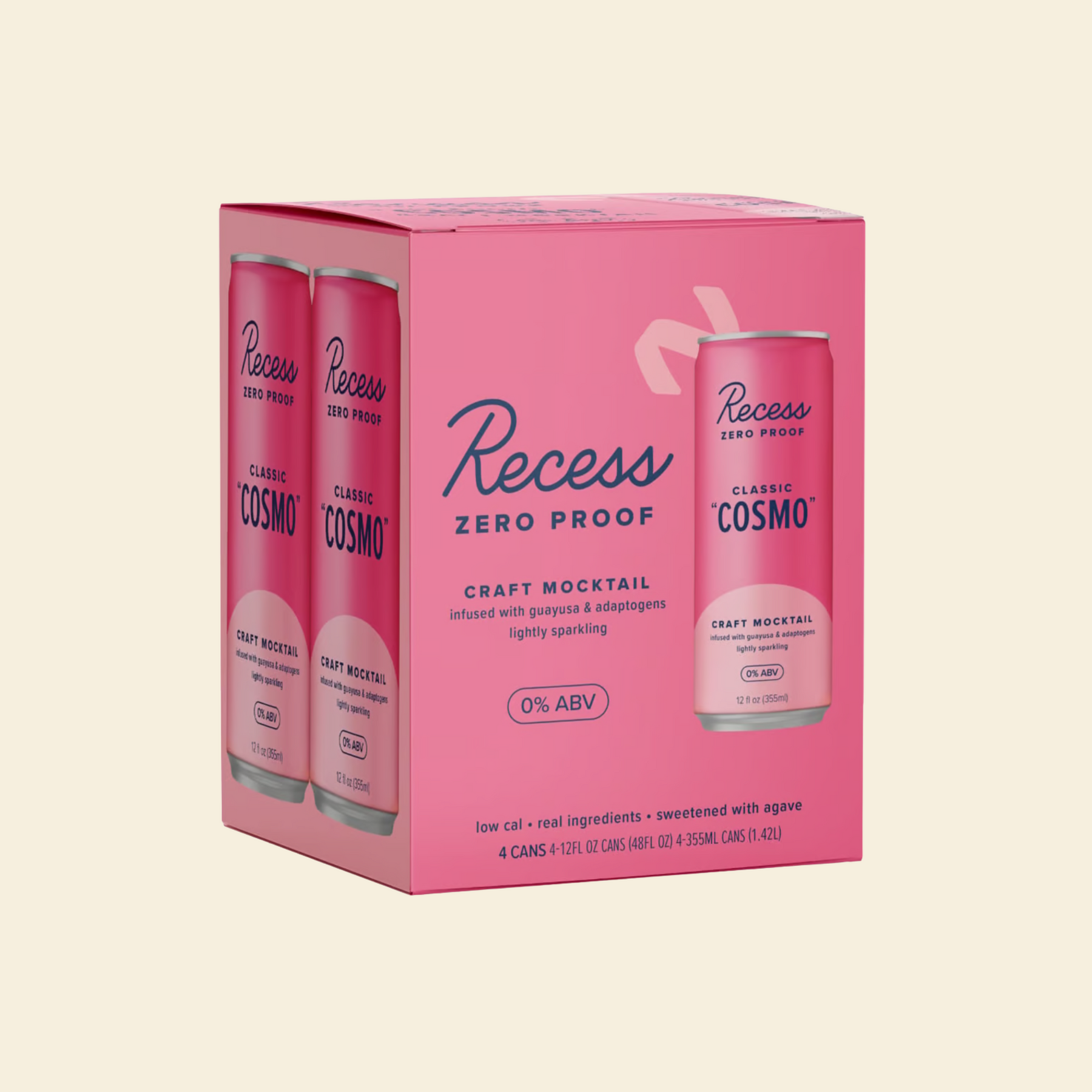 Recess - Classic Cosmo - Nonalcoholic Functional Cocktail - 4-Pack