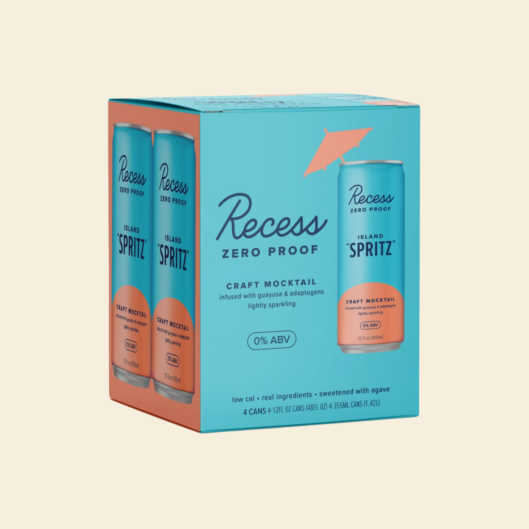 Recess - Island Spritz - Nonalcoholic Functional Cocktail - 4-Pack