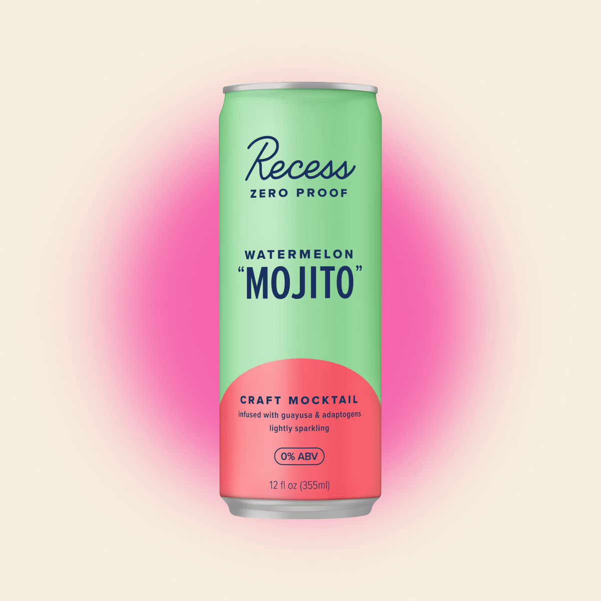 Recess - Watermelon Mojito - Nonalcoholic Functional Cocktail - 4-Pack