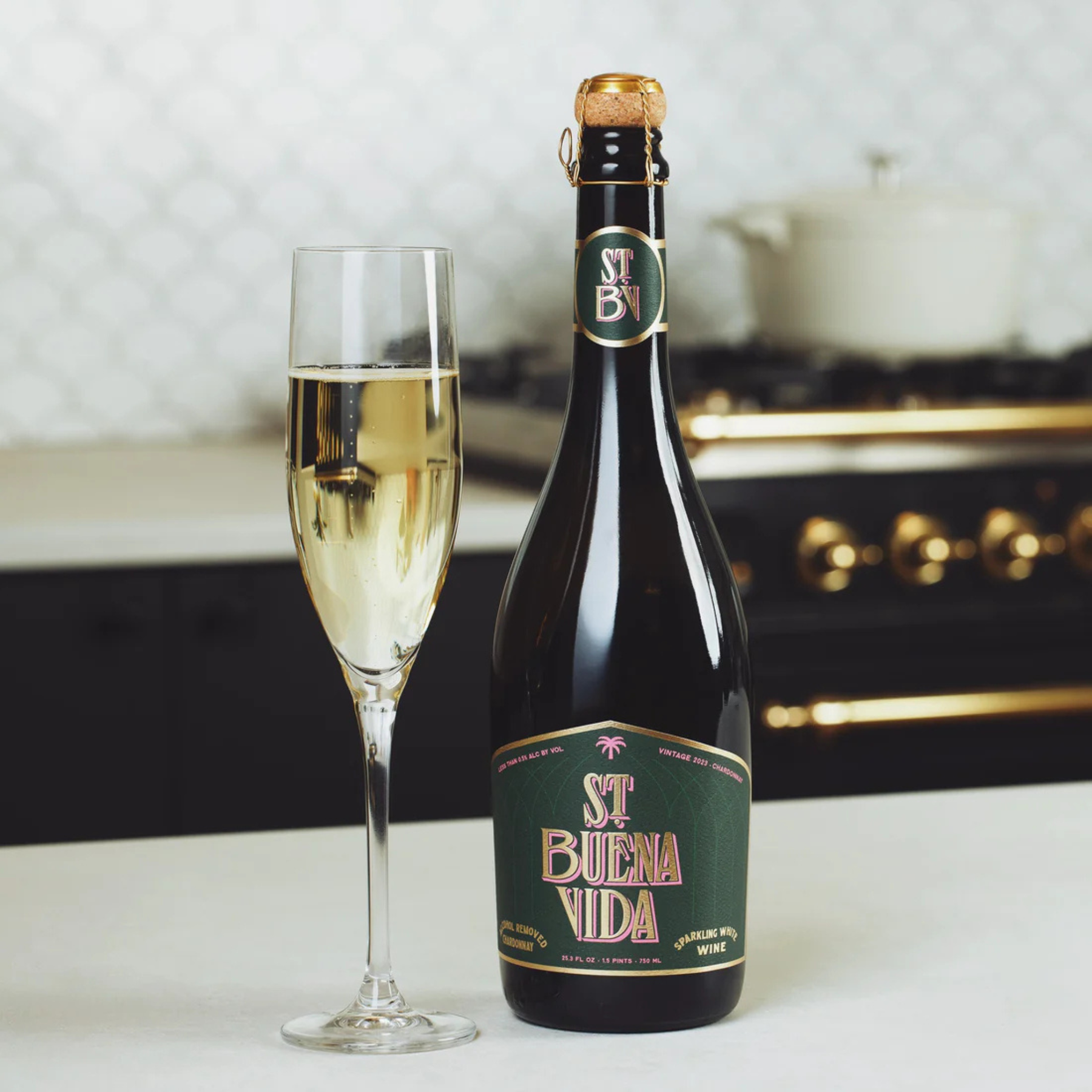 St. Buena Vida - Sparkling Chardonnay - Nonalcoholic White Wine