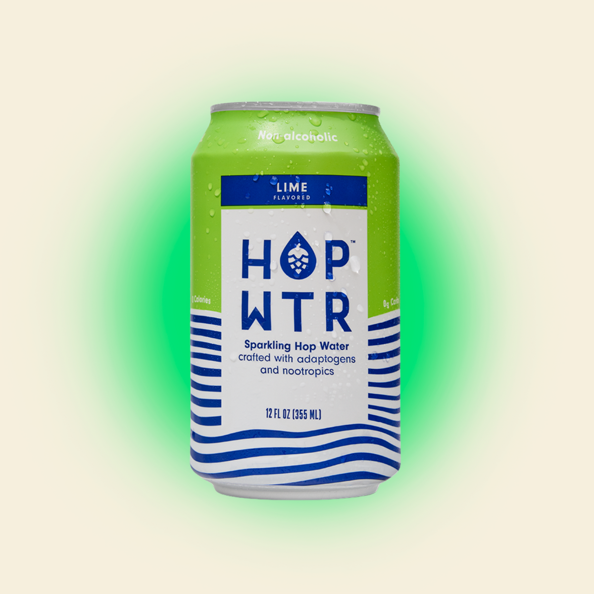 HOP WTR - Lime - Nonalcoholic Functional Hop Water - 6-Pack