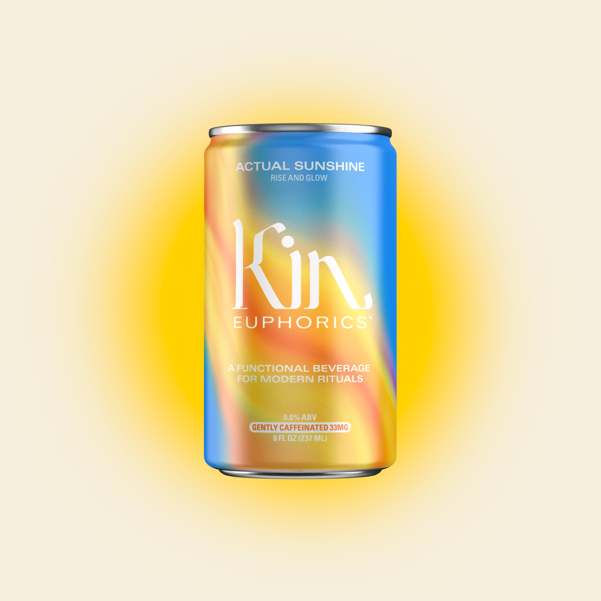 Kin Euphorics - Actual Sunshine - Nonalcoholic Functional Beverage - 4-Pack