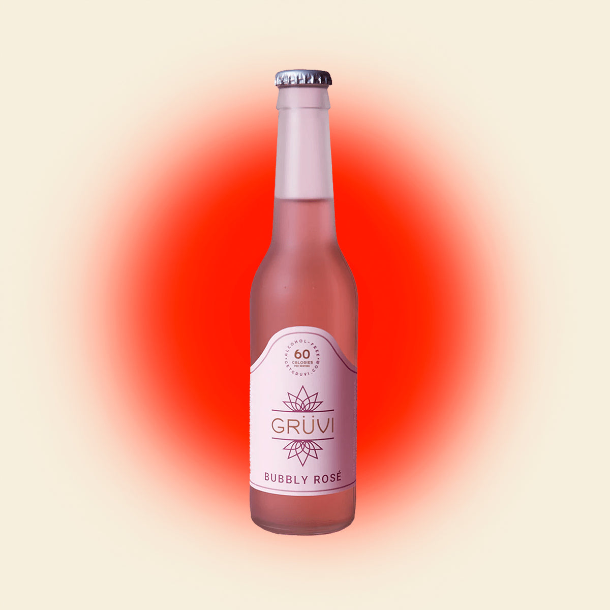 Gruvi Bubbly Rose Nonalcoholic Wine