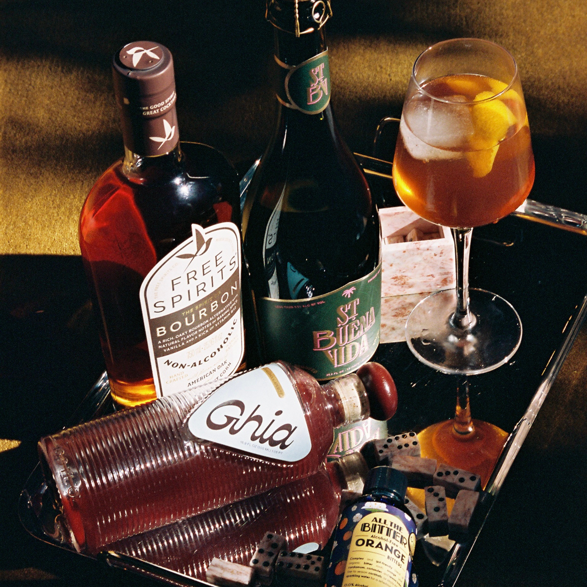 Maple Bourbon Spritz