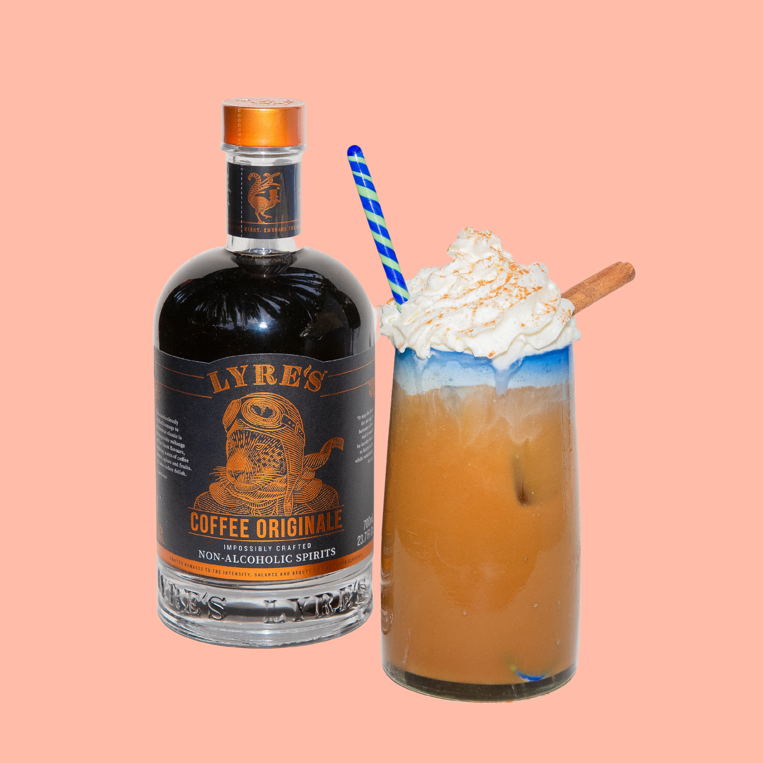 Iced Mexican Coffee with Ritual Zero Proof Nonalcoholic Tequila and Lyre's Coffee Originale