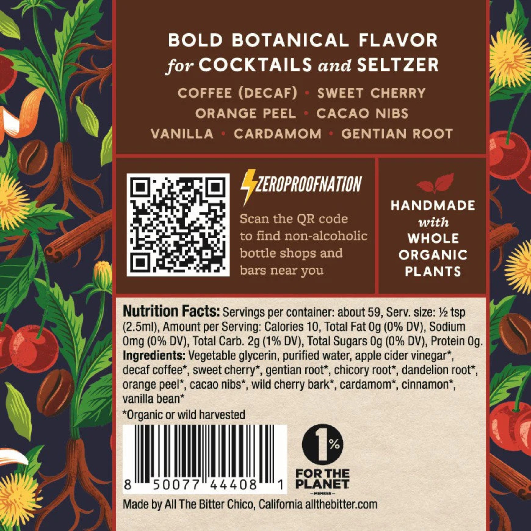 All The Bitter - Coffee & Cherry - Alcohol-Free Bitters - 2oz