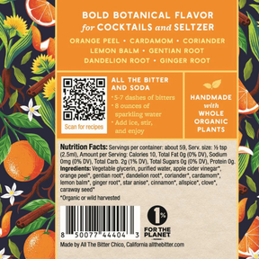 All The Bitter - Orange & Cardamom - Alcohol-Free Bitters - 2oz