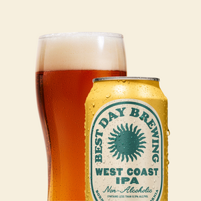 Best Day Brewing - West Coast IPA - Nonalcoholic Beer - 6-Pack