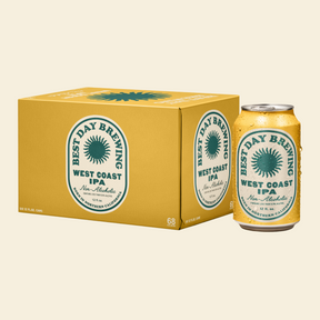 Best Day Brewing - West Coast IPA - Nonalcoholic Beer - 6-Pack