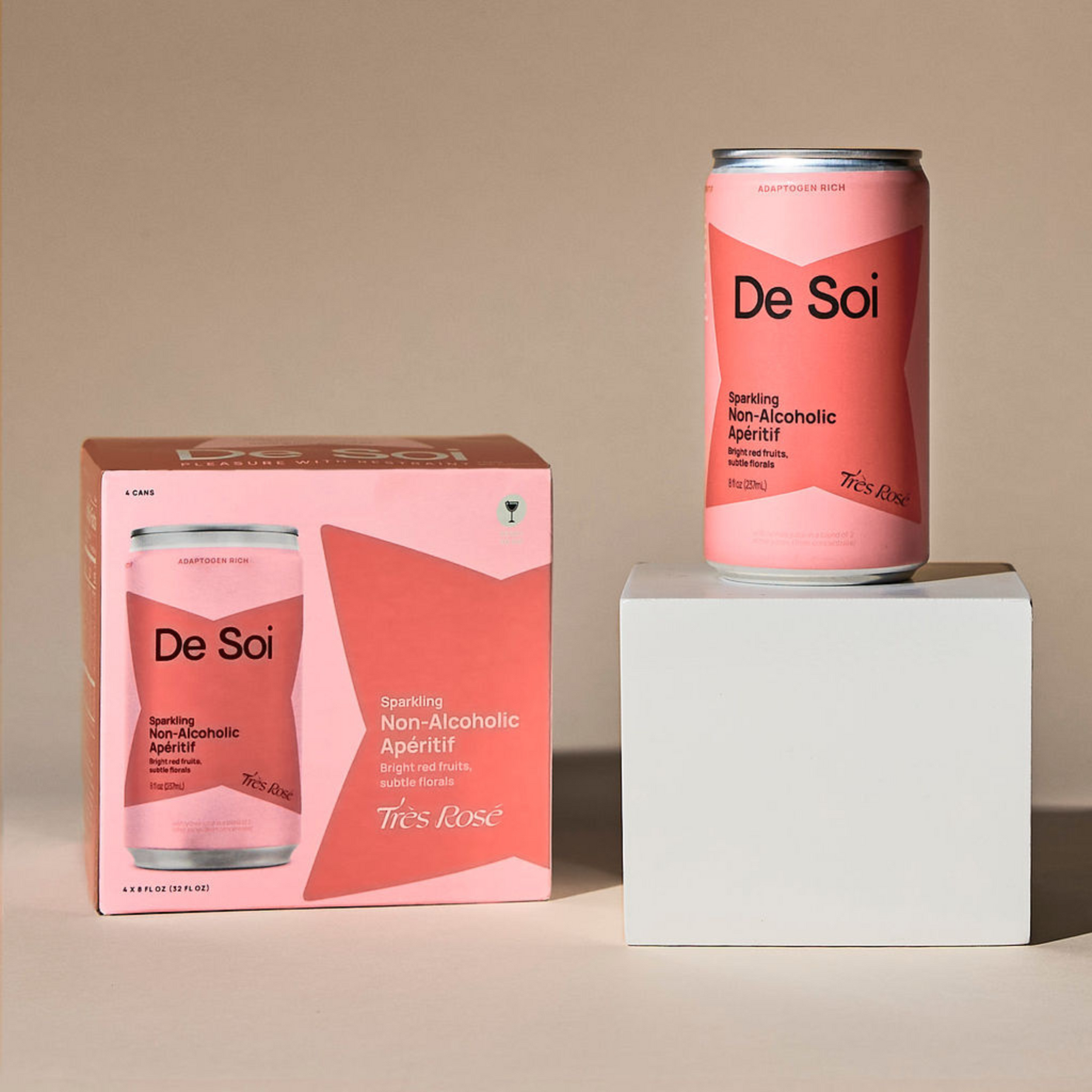 De Soi - Très Rosé - Nonalcoholic Functional Apéritif - 4-Pack