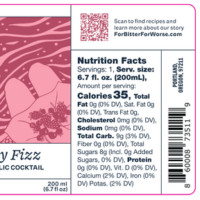 For Bitter For Worse - Rose City Fizz - Nonalcoholic Apéritif - 4-Pack