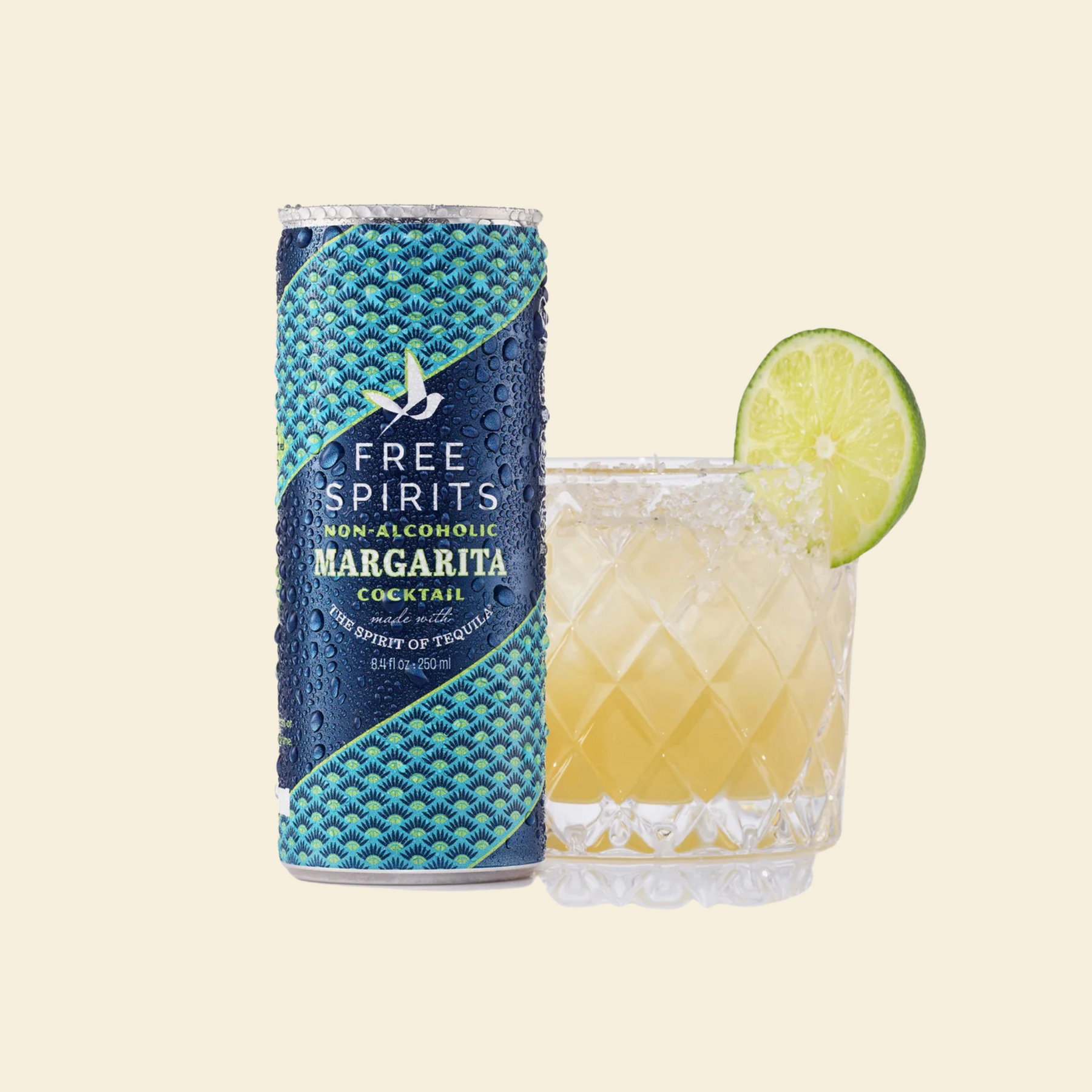 Free Spirits - Margarita - Nonalcoholic Cocktail - 4-Pack