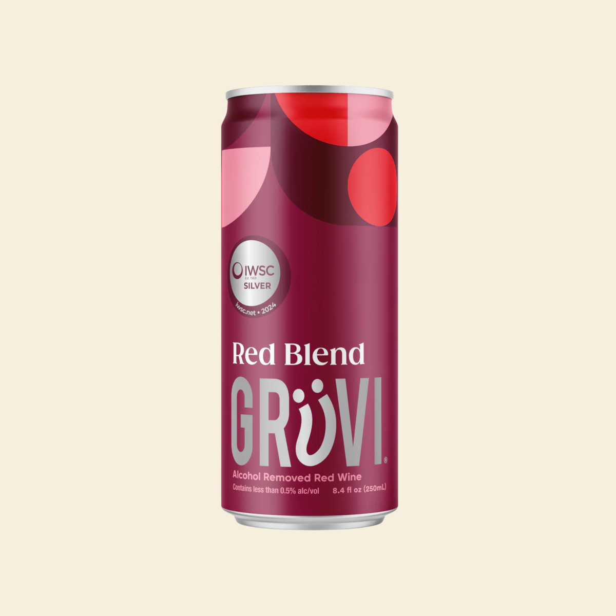 Grüvi - Dry Red Blend - Nonalcoholic Wine - 4-Pack