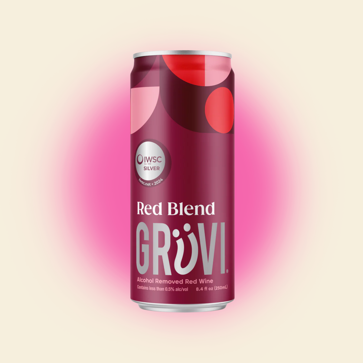 Grüvi - Dry Red Blend - Nonalcoholic Wine - 4-Pack