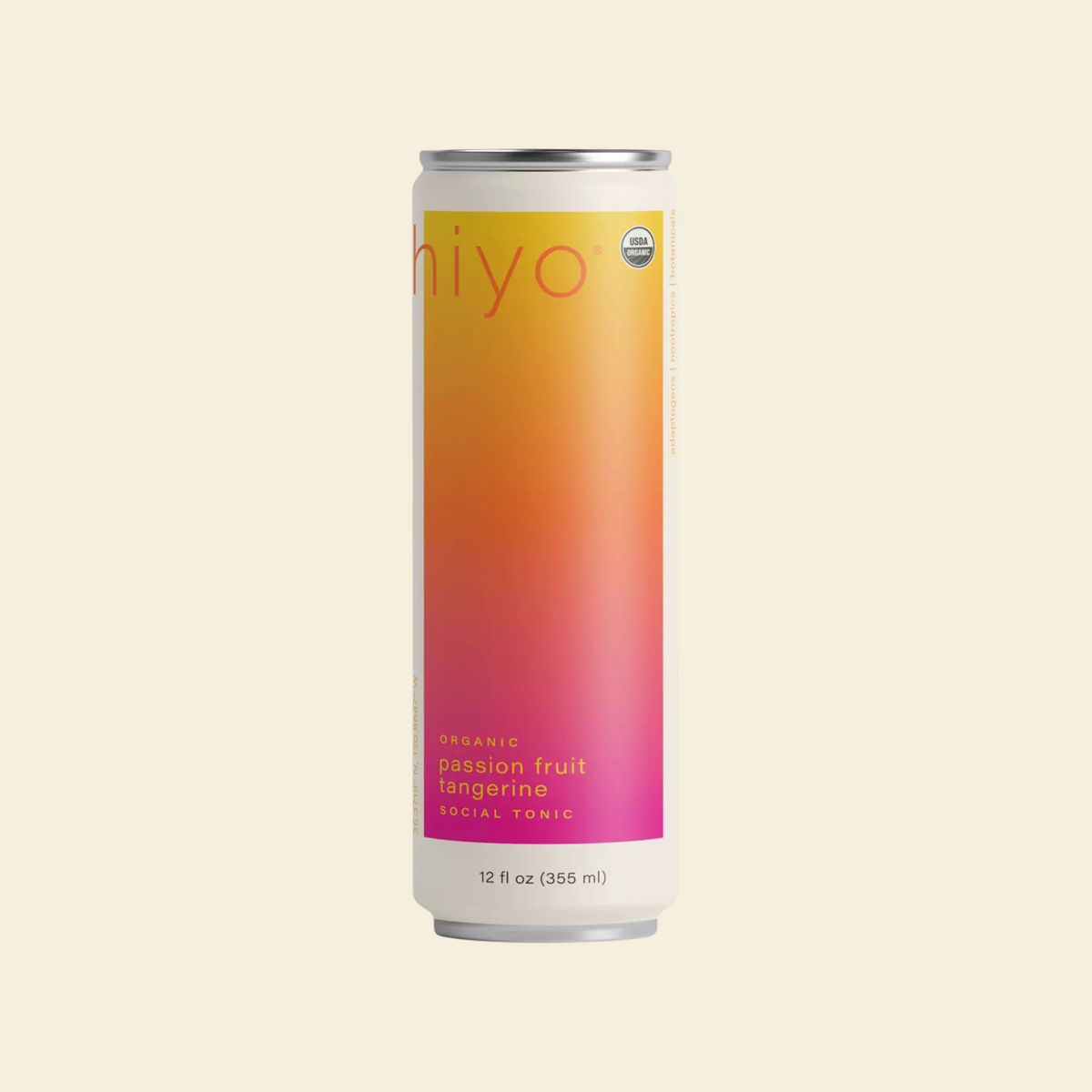 Hiyo - Passion Fruit Tangerine - Nonalcoholic Functional Seltzer - 4-Pack