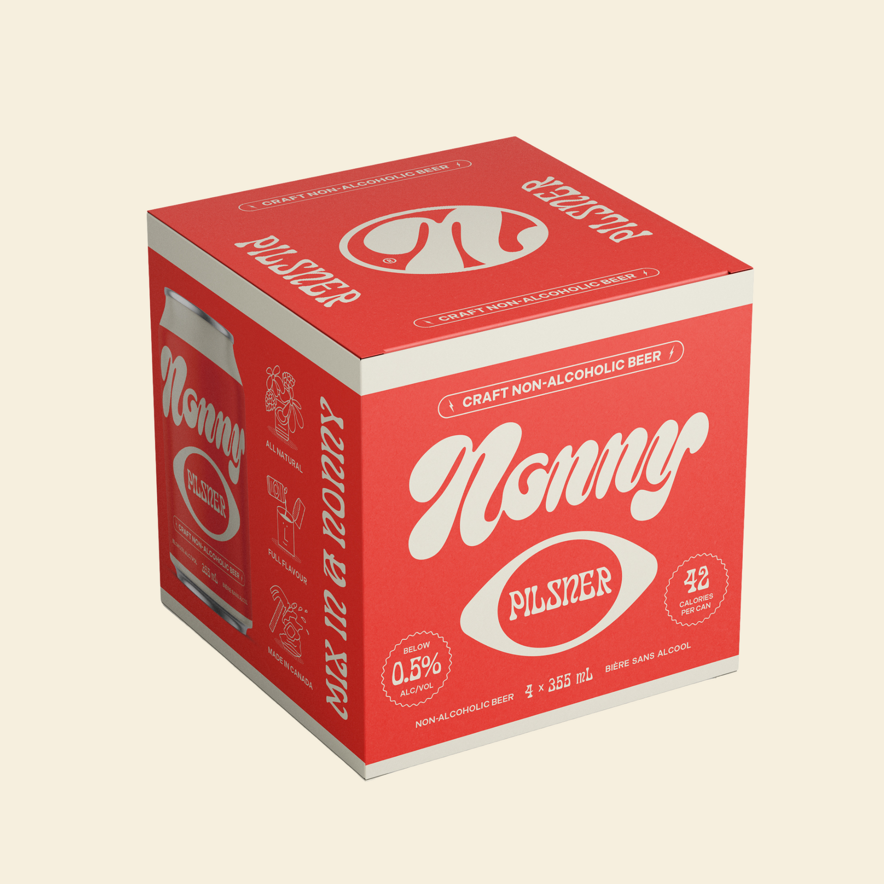 Nonny - Pilsner - Nonalcoholic Beer - 4-Pack