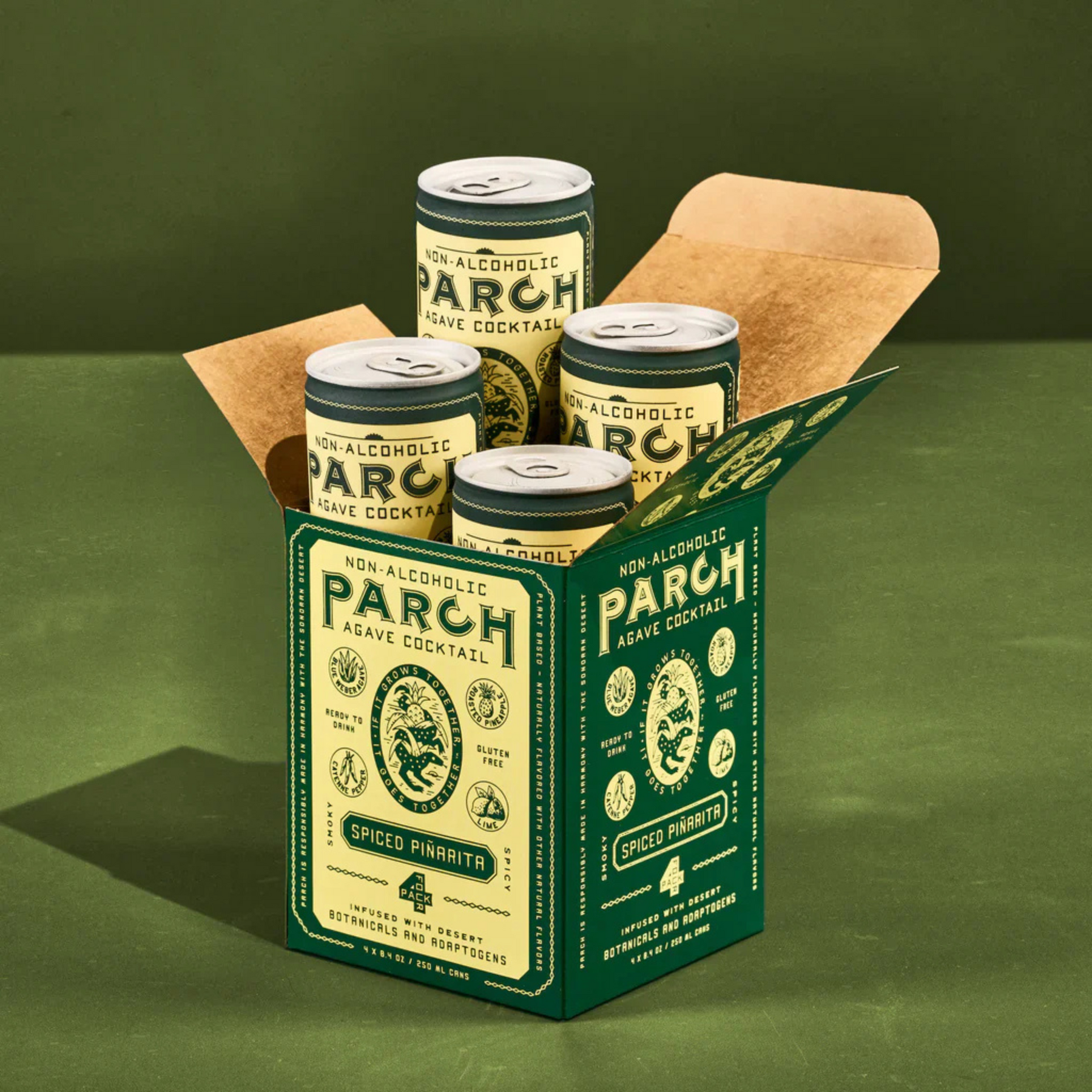 Parch - Spiced Piñarita - Nonalcoholic Functional Cocktail - 4-Pack