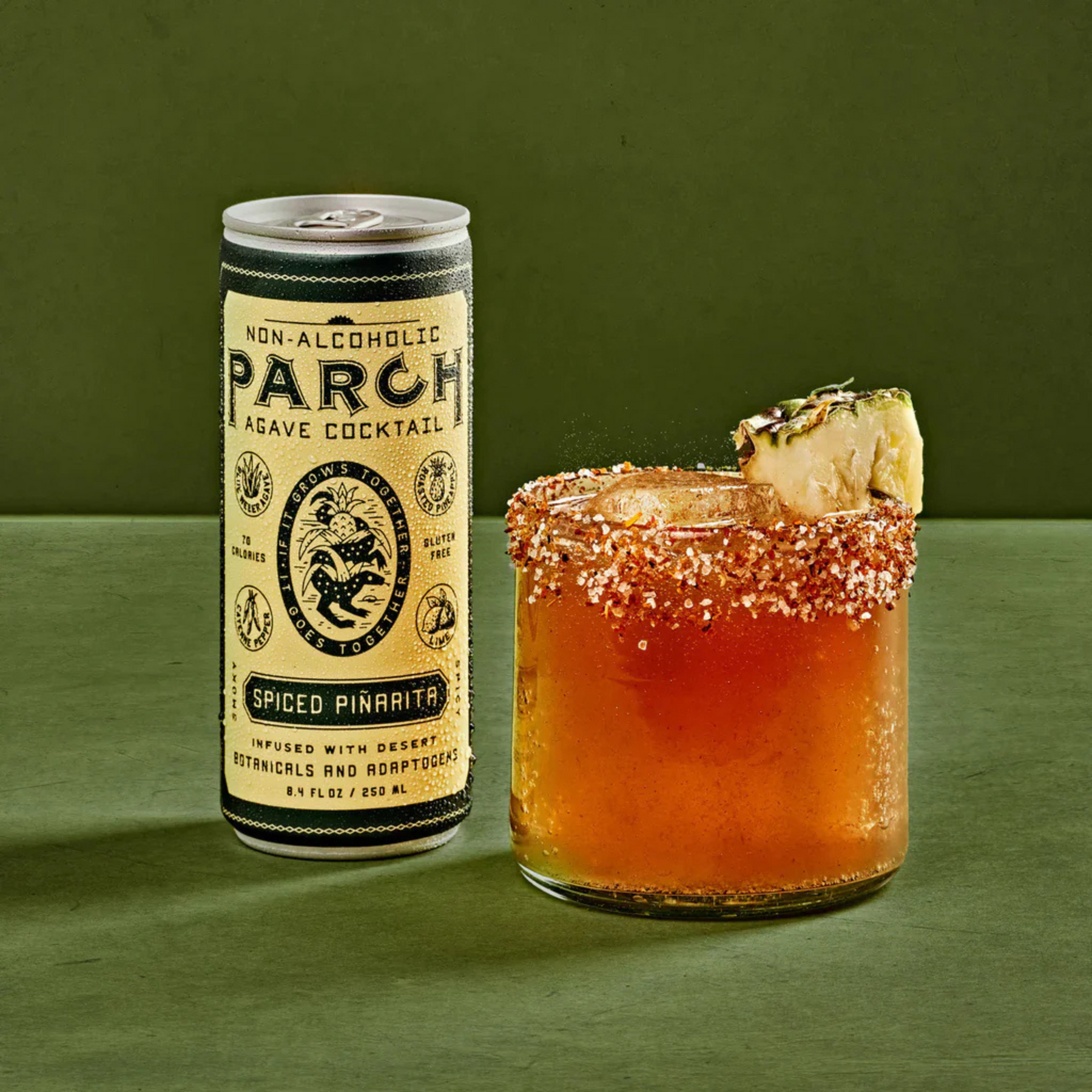 Parch - Spiced Piñarita - Nonalcoholic Functional Cocktail - 4-Pack