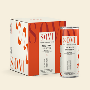 Sovi - Free Spirited Red Blend - Nonalcoholic Wine - 4-Pack