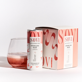 Sovi - Sparkling Rosé - Nonalcoholic Wine - 4-Pack