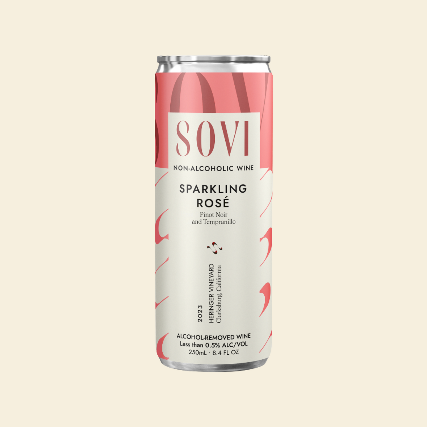 Sovi - Sparkling Rosé - Nonalcoholic Wine - 4-Pack