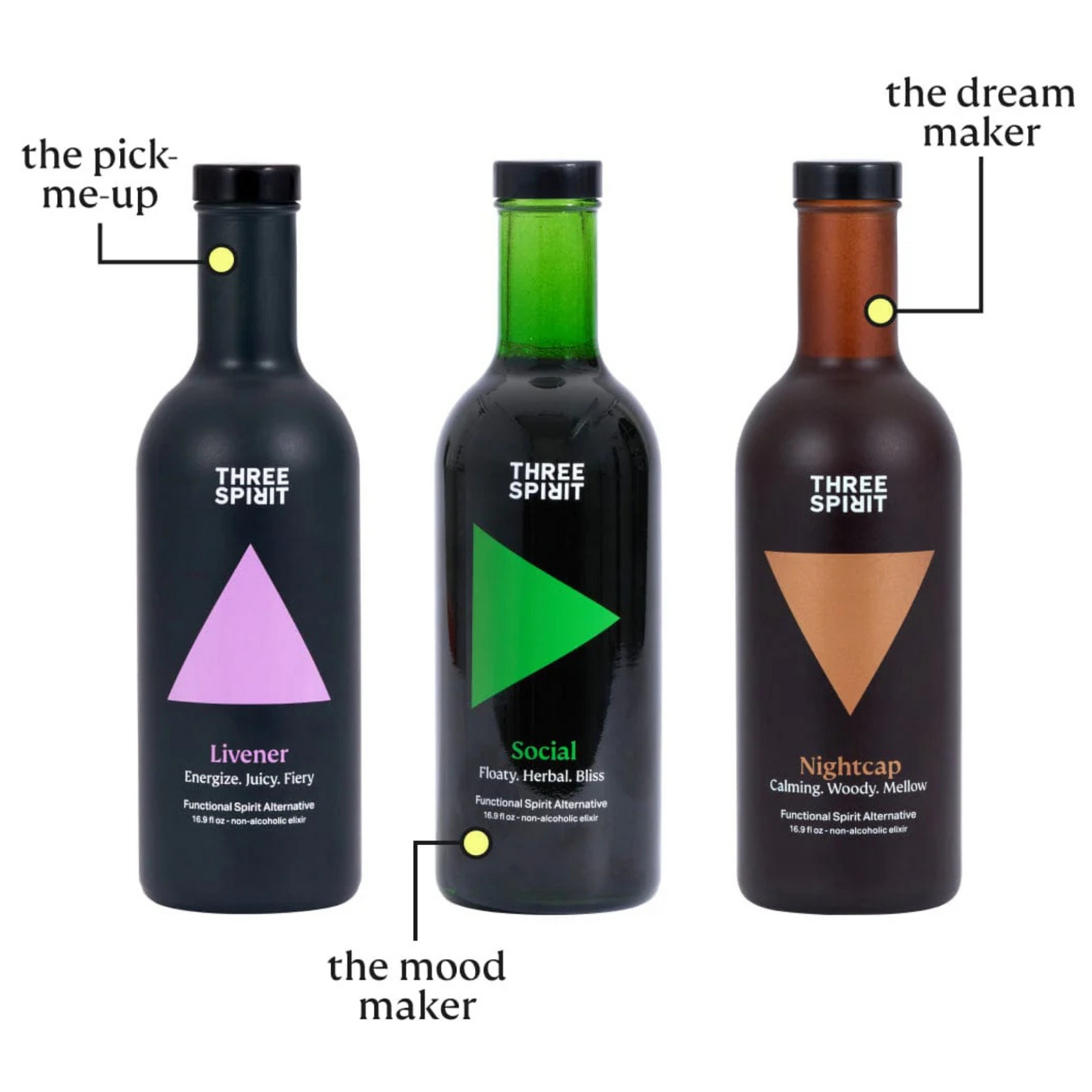 Three Spirit - Starter Pack - Nonalcoholic Functional Spirit