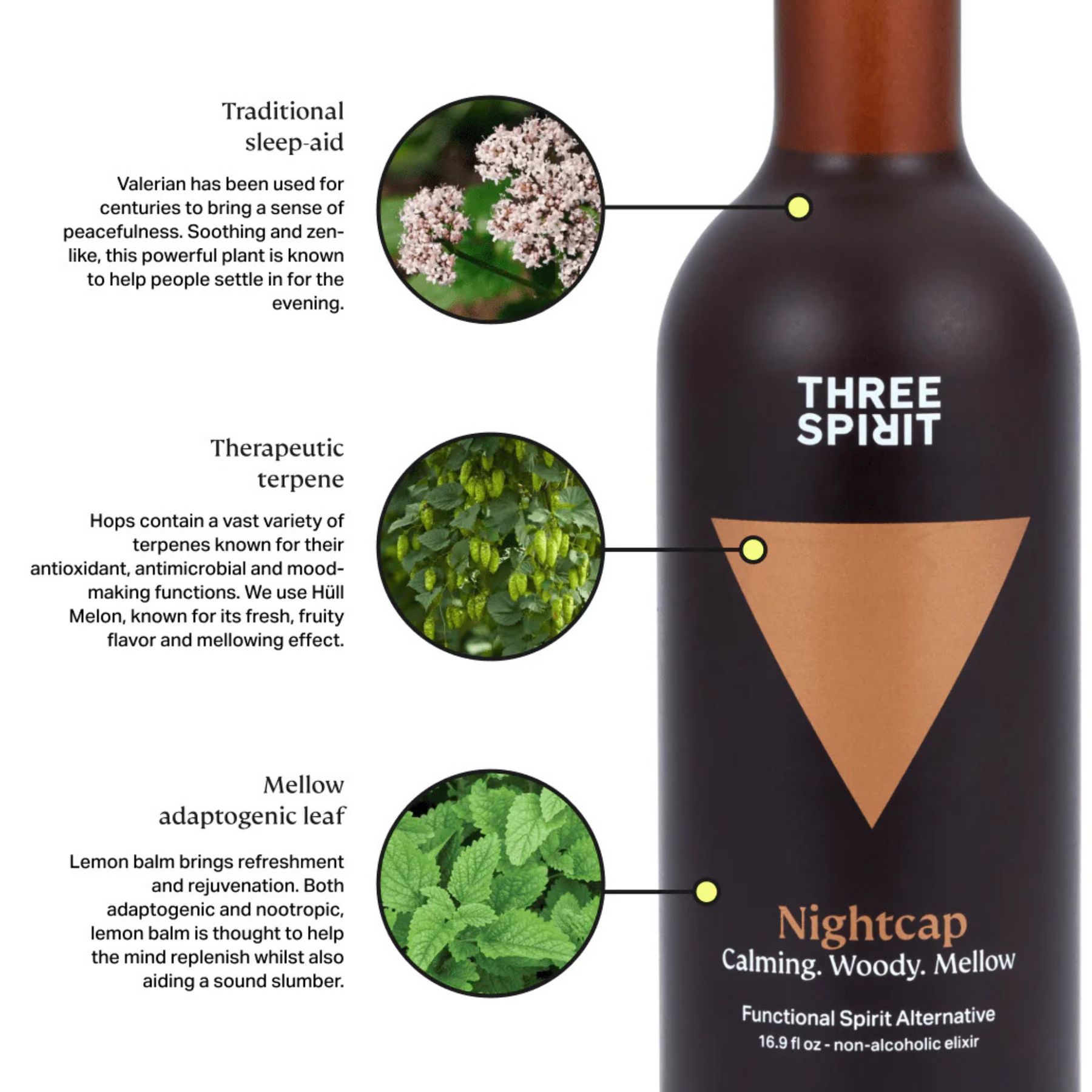 Three Spirit - Nightcap - Nonalcoholic Functional Spirit