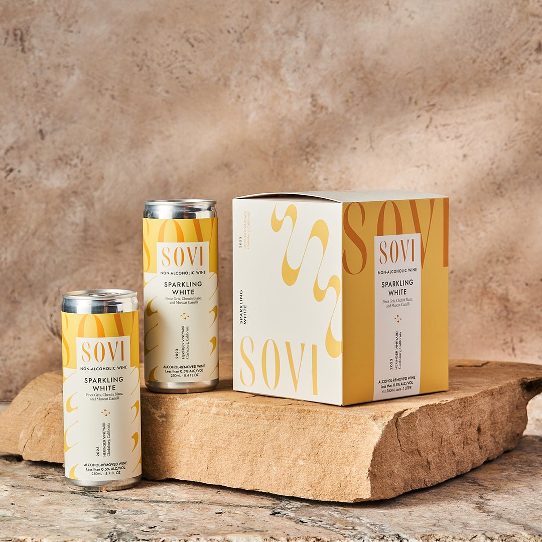 Sovi - Sparkling White - Nonalcoholic Wine - 4-Pack