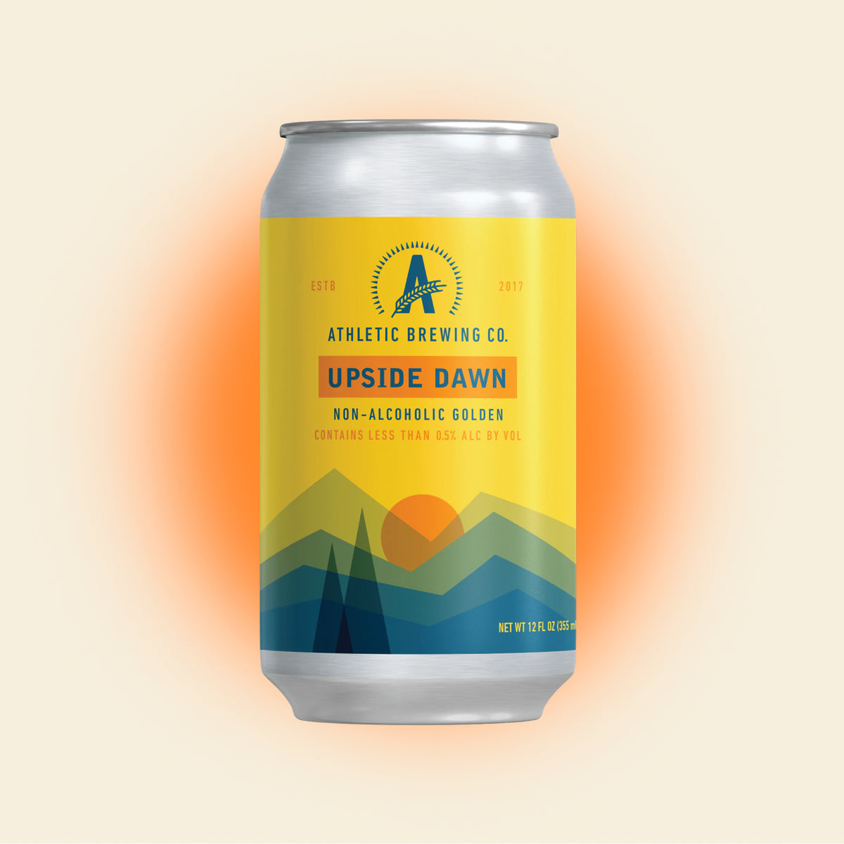Athletic Brewing Upside Dawn Golden Ale Nonalcoholic Beer