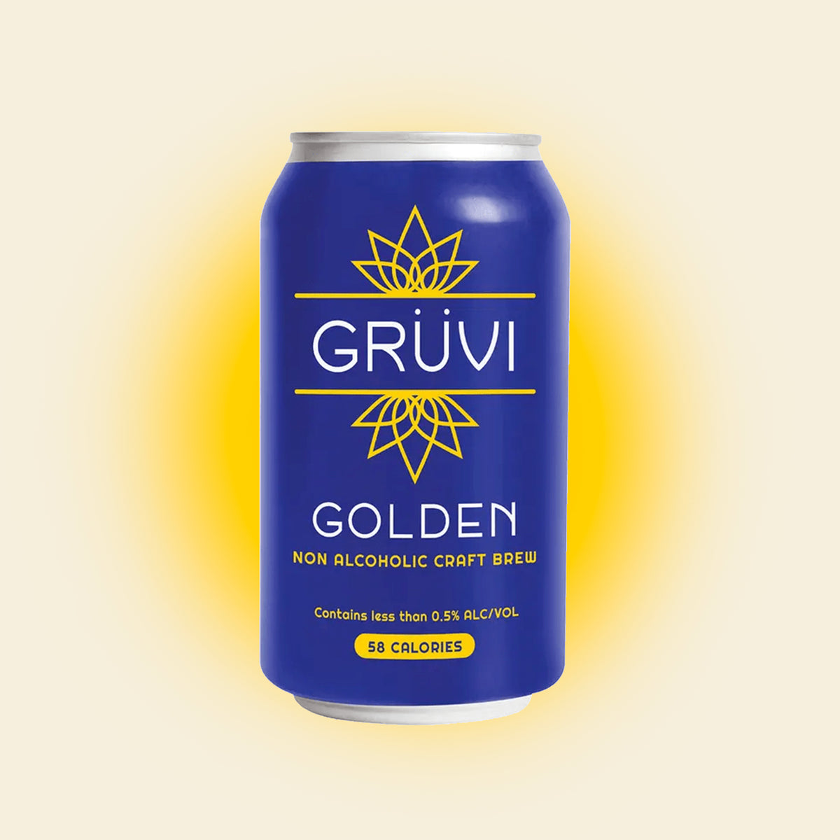 Gruvi Golden Lager Nonalcoholic Beer